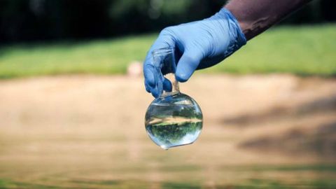 imagen del agua contaminada por nitratos